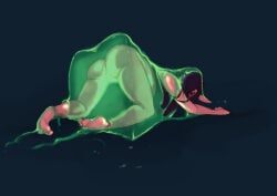 rei_(gynesisx), gynesisx, all_fours, black_hair, black_lipstick