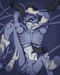 pneumococcus_(hataraku_saibou), hataraku_saibou, 1boy, bacterium, bondage