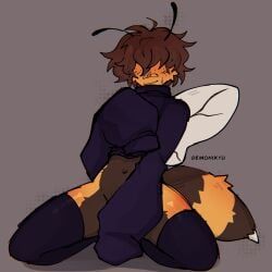 demonikyu, 1boy, 1femboy, antennae_(anatomy), anthro