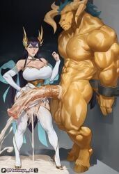 alistar, divine_sword_irelia, irelia_xan, league_of_legends, mommysai