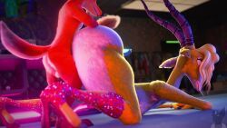 gazelle_(zootopia), nick_wilde, disney, zootopia, twitchyanimation