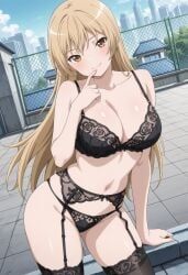 ichinose_riko, ran_sem, ran_sen_hakudaku_delmo_tsuma_no_miira_tori, rin_x_sen_+_ran_-_sem_cross_mix, 1girls