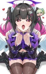 nangong_yu_(rhapsody's_muse)_(zenless_zone_zero), nangong_yu_(zenless_zone_zero), sunna_(zenless_zone_zero), angels_of_delusion, zenless_zone_zero
