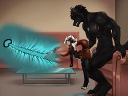 darkwolf_(darkwolfdemon), khodu, animal_genitalia, animal_penis, anthro
