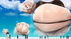ahe_gao, ahegao_face, belly_inflation, blushing_profusely, body_inflation