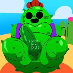 spike_(brawl_stars), brawl_stars, somehornydud3, cactus, chubby_male