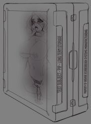 original_character, clariarikari, 1girls, ahe_gao, air_tube