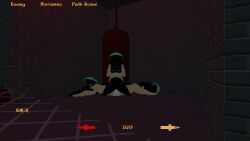post-nut_calamity, shoestrang, 1boy, dark_blue_skin, dripping