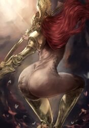malenia_blade_of_miquella, elden_ring, fromsoftware, makiidraws, ass