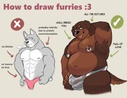 :3, abs, anthro, armpit_tuft, arrow_sign