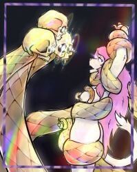 irridescent, motherfucker_=_receiver, anthro, black_background, blank_stare