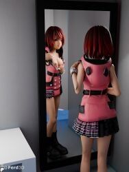 kairi, kingdom_hearts, square_enix, ferd3d, 1girls
