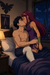 robin_(dc), robin_(dick_grayson), starfire, starfire_(teen_titans), dc