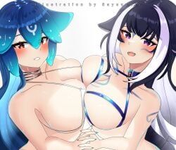 bao_(vtuber), shylily, indie_virtual_youtuber, 1girl, 1girls