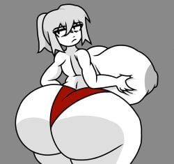 shanti_(youtube), shanti_(youtuber), female, female_only, half_naked