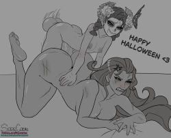 peni_parker, peni_parker_(floral_frights), peni_parker_(marvel_rivals), scarlet_witch, wanda_maximoff