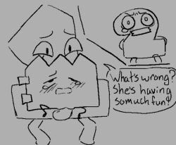 gaty_(bfdi), one_(bfdi), two_(tpot), battle_for_dream_island, battle_for_dream_island_again