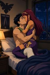 robin_(dc), robin_(dick_grayson), starfire, starfire_(teen_titans), dc