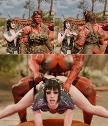 karlach, shadowheart, baldur's_gate_3, larian_studios, big_rig_art