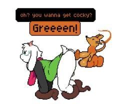 green_(deltarune), orange_(deltarune), ralsei, ralsei_with_white_fur, deltarune