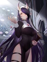 captain_hannah, indie_virtual_youtuber, 1girl, 1girls, black_dress