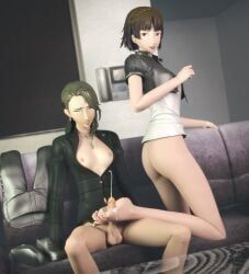 makoto_niijima, makoto_niijima_(strikers_casual), sae_niijima, atlus, persona