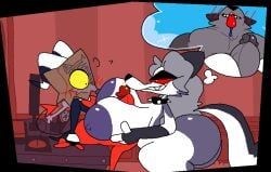 loona_(helluva_boss), moxxie_(helluva_boss), vortex_(helluva_boss), hellaverse, helluva_boss