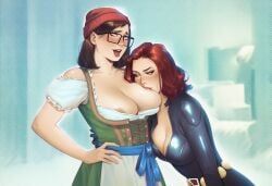 black_widow_(marvel), darcy_lewis, natasha_romanoff, avengers, marvel