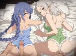 roxy_migurdia, sylphiette_(mushoku_tensei), mushoku_tensei, eufoniuz, 1boy