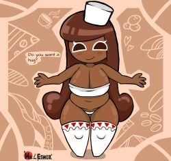 cocoa_cookie, cookie_run, mr_esmox, background, breasts