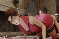 ada_wong, claire_redfield, ass, big, bigger