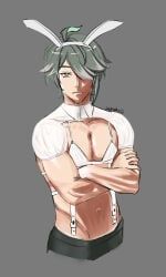 alhaitham_(genshin_impact), genshin_impact, 1boy, bunny_boy, bunny_ears
