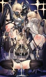 blemishine_(arknights), doctor_(arknights), male_doctor_(arknights), nearl_(arknights), nearl_the_radiant_knight_(arknights)
