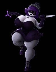 uzi_(murder_drones), murder_drones, 1girls, big_boobs, big_breasts