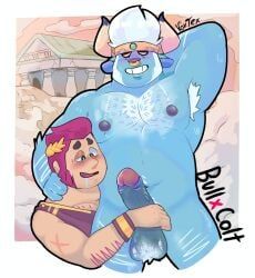 bull_(brawl_stars), colt_(brawl_stars), brawl_stars, bara, gay