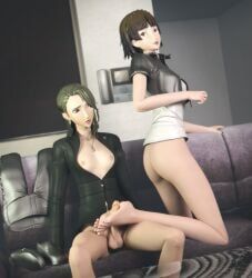 makoto_niijima, makoto_niijima_(strikers_casual), sae_niijima, atlus, persona