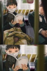 original, sunny_bitch, 1boy, 1girl, black_hair