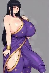 snapperai, bangs, black_hair, breasts, breasts_bigger_than_head