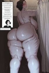 doomer_girl, wojak, wojak_comics, 1girl, backsack