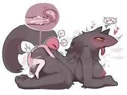 southway, 1boy, 1girls, anthro, cum