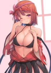 chocolate_cosmos_(flower_knight_girl), flower_knight_girl, kintarou_(kintarou's_room), ;), ass_visible_through_thighs