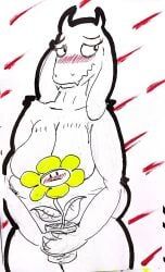 flowey_the_flower, toriel, undertale, blush, borrego_bichi