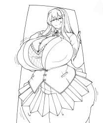 yuri_(doki_doki_literature_club), doki_doki_literature_club, 1girls, ass, ass_bigger_than_head