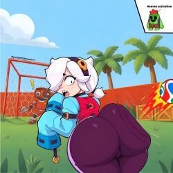 colette_(brawl_stars), spike_(brawl_stars), brawl_stars, colettelover, 1girls