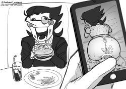 spamton_g_spamton, tenna_(deltarune), deltarune, 2boys, date