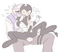 bendy, bendy_the_dancing_demon, mugman, anal, clothed_sex