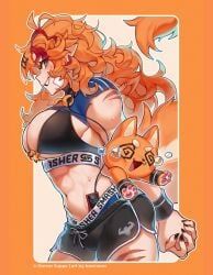 buffpup_(vtuber), gamer_supps, 1girl, 1girls, abs