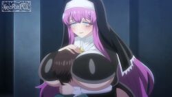 sister_gigant, mahou_shoujo_ni_akogarete, neoreptil, between_breasts, black_dress