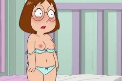 meg_griffin, family_guy, 1girl, areolae, artist_name