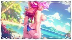 ruby_(ninapieta), ninapieta, beach, beach_background, big_ass